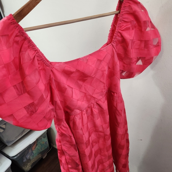 Umgee Puff Sleeve Babydoll Dress - Picture 5 of 8